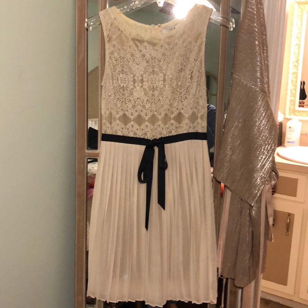 Beautiful Lace & Pleated Dress